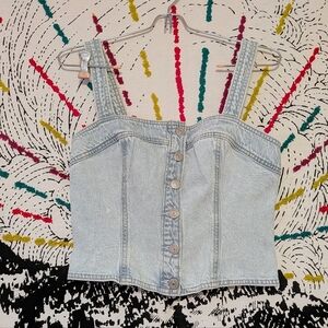 NWT Levi's Lightwash Denim cropped Top/Vest